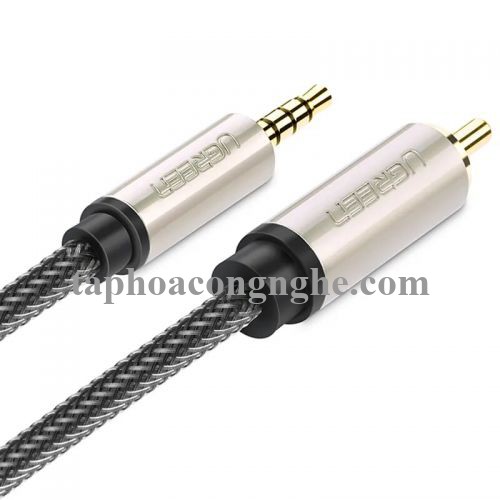 Ugreen 20734 3M chỉ dùng cho tv xiaomi màu Xám Cáp âm thanh bông sen Coaxial sang 3.5mm dương cao cấp AV132 30020734
